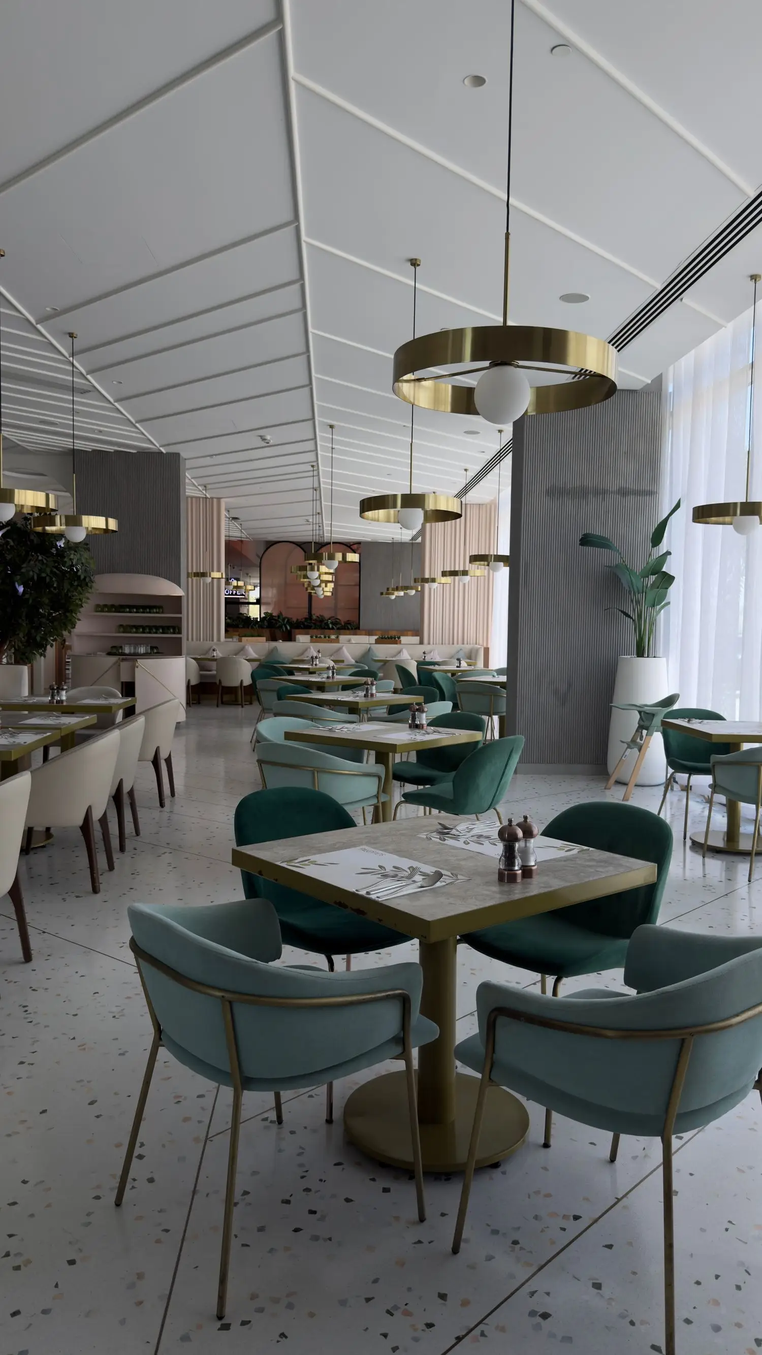 Casino-style gaming area with tables and atmospheric lighting