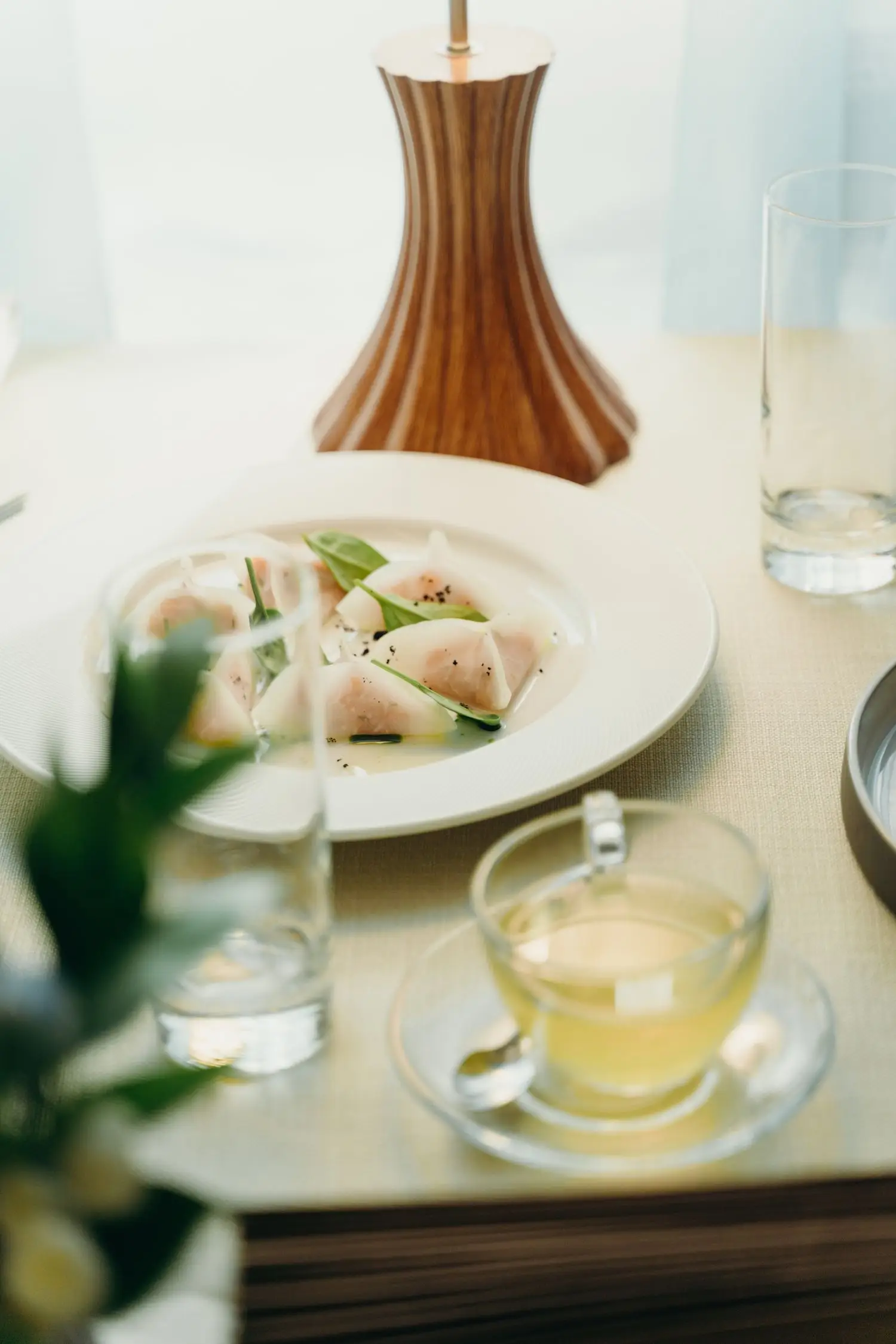 Carefully plated contemporary restaurant dish