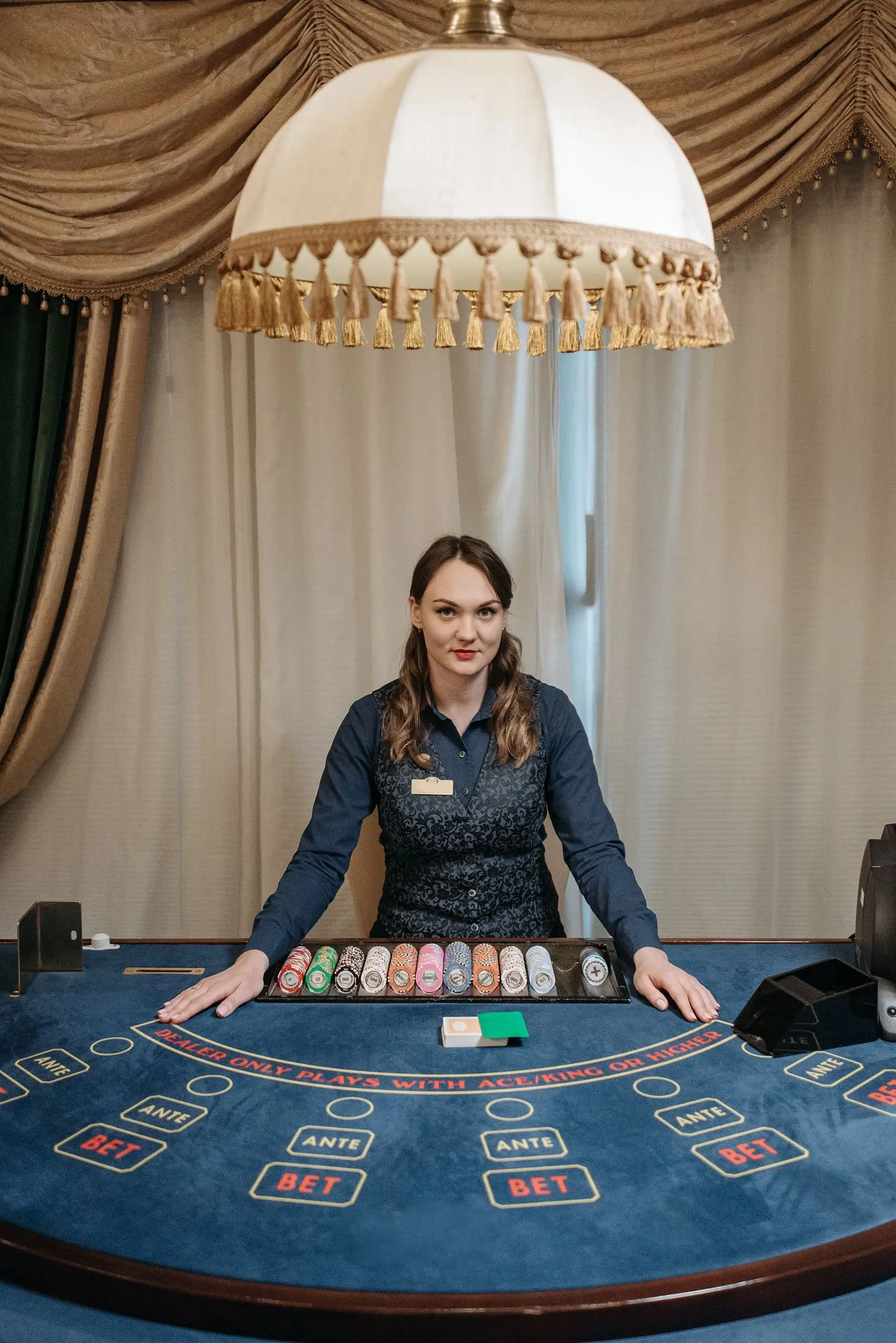Casino-style table gaming area